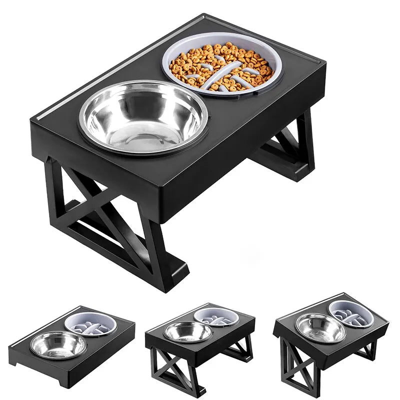 Adjustable Elevated Dog Bowl