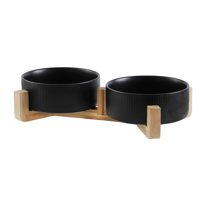 Elevated Ceramic Pet Bowl Set