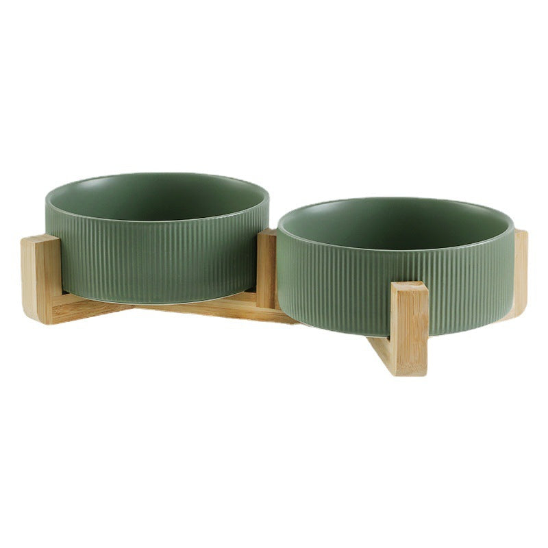 Elevated Ceramic Pet Bowl Set