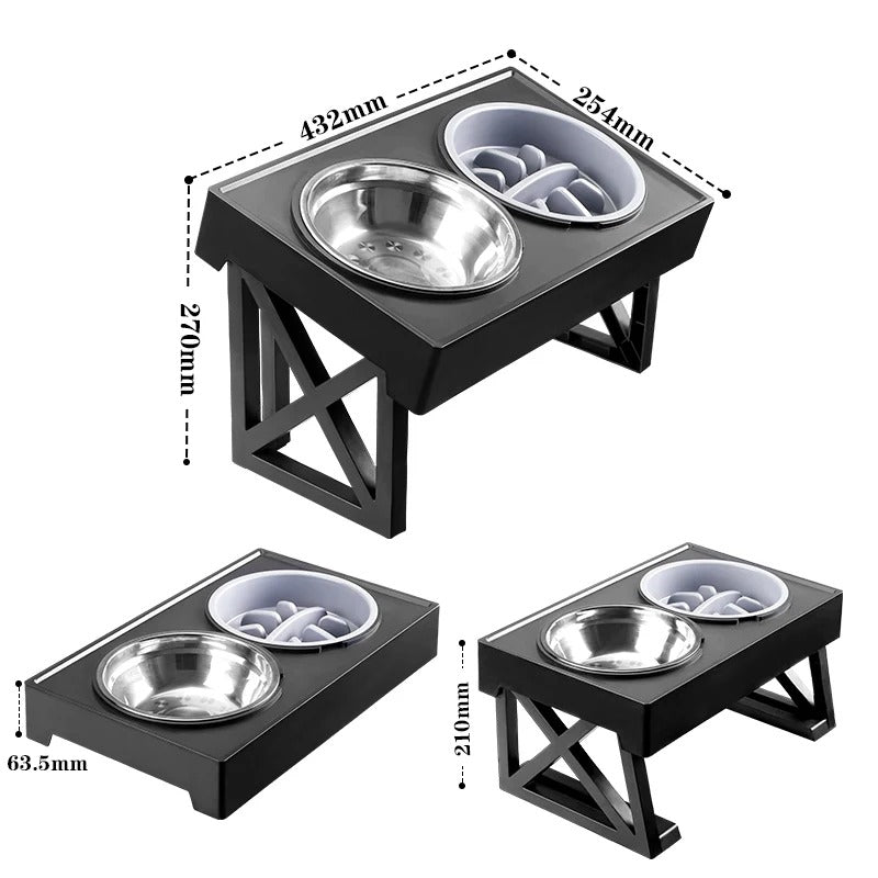 Adjustable Elevated Dog Bowl