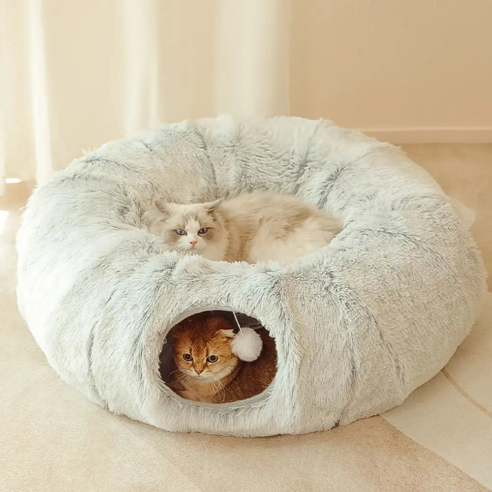 PlushTunnel Haven Cozy Play and Rest Bed