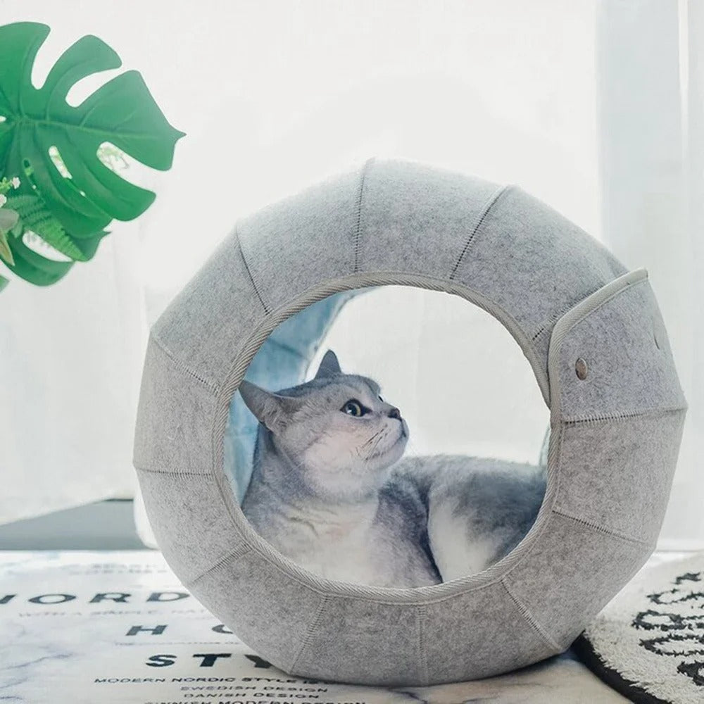 SnuggleNest Cozy Cat Bed